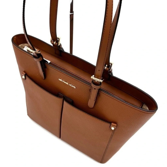 Michael Kors Jet Set Medium Pocket Tote Bag & Large Trifold Wallet Luggage (NWT) - Picture 7 of 14